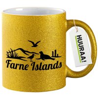 Glitzertasse Farne Islands Vereinigtes Königreich 330ml