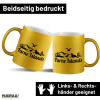 Glitzertasse Farne Islands Vereinigtes Königreich 330ml