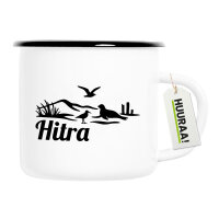 Emaille Tasse Hitra Norwegen 300ml Vintage Emaille Becher