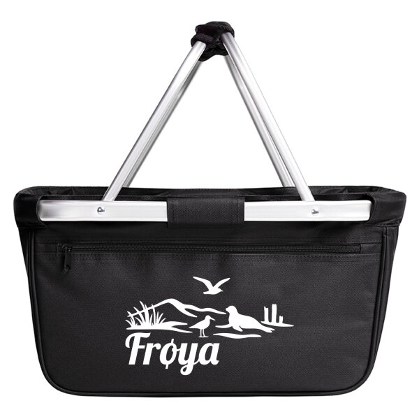 Einkaufskorb faltbar Frøya Norwegen 20 Liter Tragekorb Black