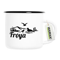 Emaille Tasse Frøya Norwegen 300ml Vintage Emaille...
