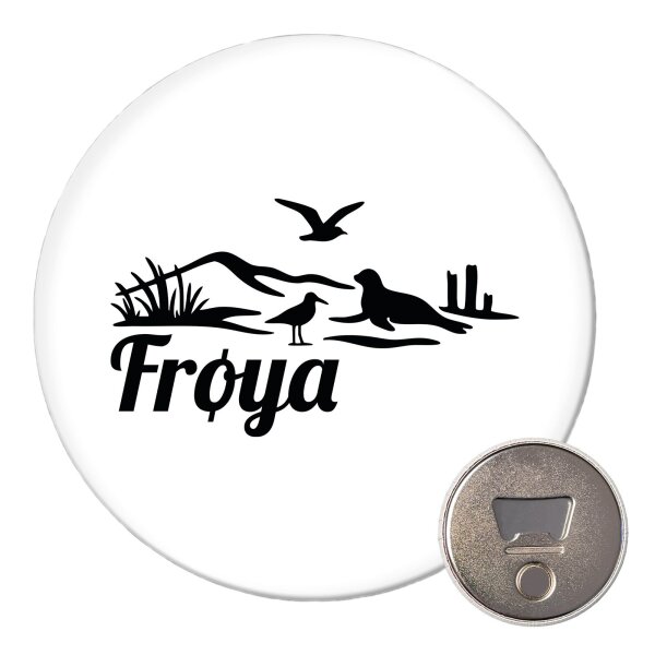 Magnet Frøya Norwegen 59mm Kühlschrankmagnet
