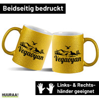 Glitzertasse Vegaøyan Norwegen 330ml