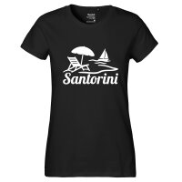 Damen T-Shirt Santorini Griechenland Größe XS-XXL