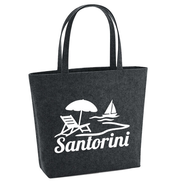 Filzshopper Santorini Griechenland 22 Liter Filztasche
