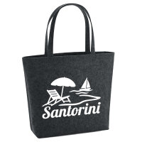 Filzshopper Santorini Griechenland 22 Liter Filztasche