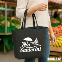 Filzshopper Santorini Griechenland 22 Liter Filztasche