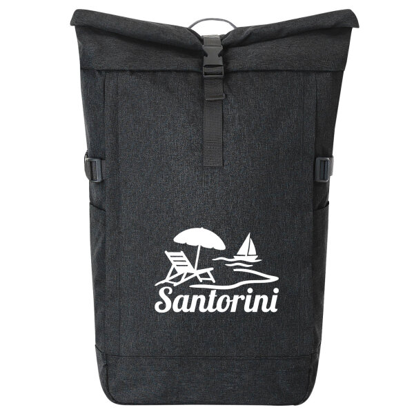 Kurierrucksack Santorini Griechenland 30-44 Liter Black Melange