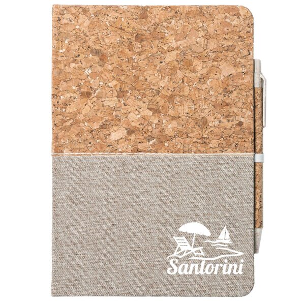 Notizbuch A5 Santorini Griechenland 80 Blatt inkl. Kugelschreiber