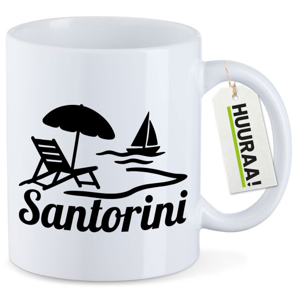 Kaffeetasse Santorini Griechenland 330ml