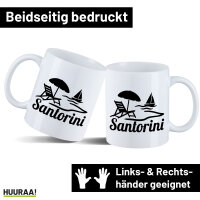 Kaffeetasse Santorini Griechenland 330ml