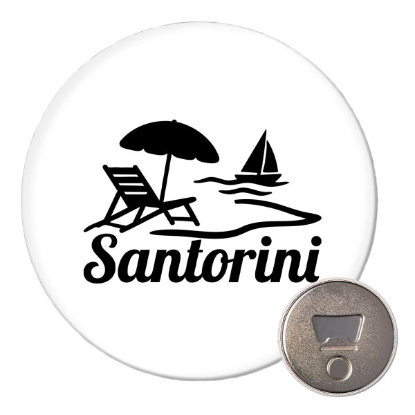 Magnet Santorini Griechenland 59mm Kühlschrankmagnet Flaschenöffner