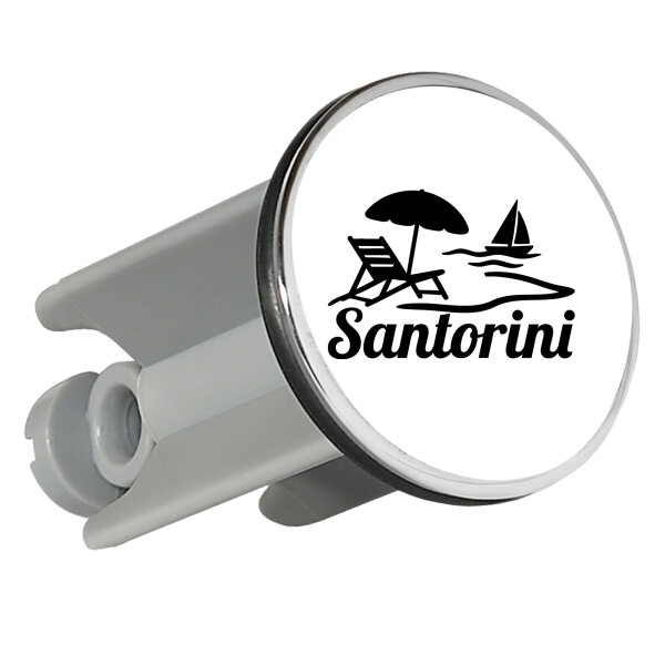 Waschbeckenstöpsel Santorini Griechenland 4cm Abflussstopfen
