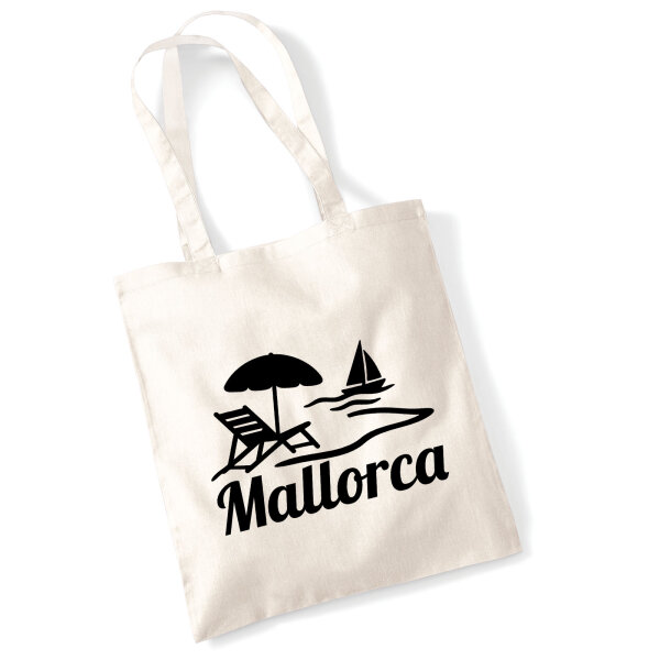 Jutebeutel Mallorca Spanien 10 Liter