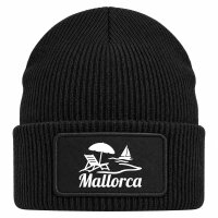 Beanie mit Patch Mallorca Spanien Black