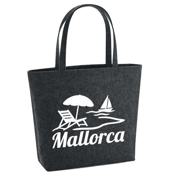 Filzshopper Mallorca Spanien 22 Liter Filztasche