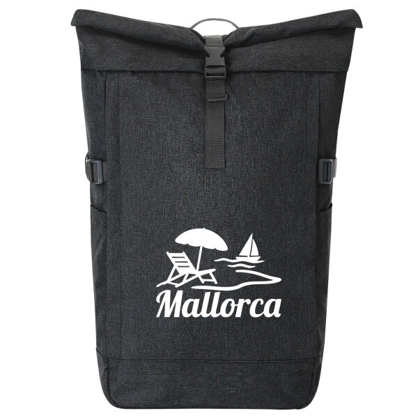 Kurierrucksack Mallorca Spanien 30-44 Liter Black Melange