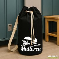 Seesack Mallorca Spanien 20 Liter Black