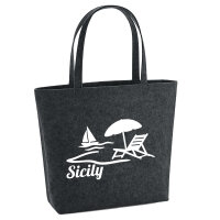 Filzshopper Sicily Italien 22 Liter Filztasche