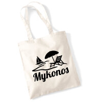 Jutebeutel Mykonos Griechenland 10 Liter