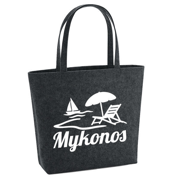 Filzshopper Mykonos Griechenland 22 Liter Filztasche