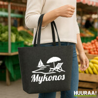 Filzshopper Mykonos Griechenland 22 Liter Filztasche