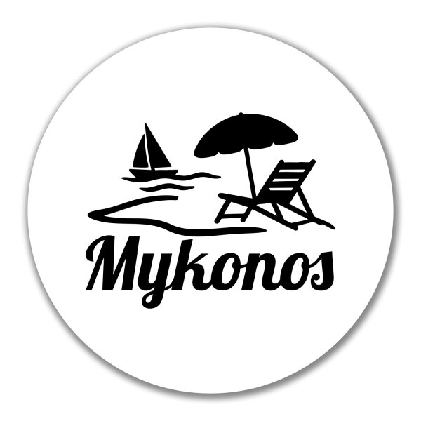 Aufkleber Mykonos Griechenland 10cm Sticker