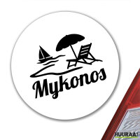Aufkleber Mykonos Griechenland 10cm Sticker
