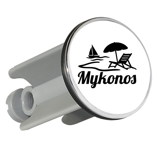 Waschbeckenstöpsel Mykonos Griechenland 4cm Abflussstopfen