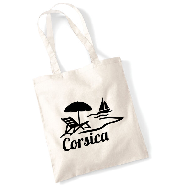 Jutebeutel Corsica Frankreich 10 Liter