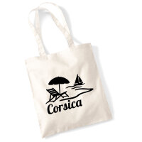 Jutebeutel Corsica Frankreich 10 Liter