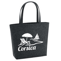 Filzshopper Corsica Frankreich 22 Liter Filztasche