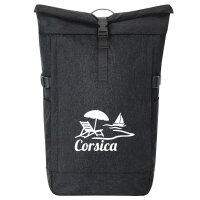 Kurierrucksack Corsica Frankreich 30-44 Liter Black Melange