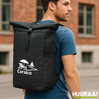 Kurierrucksack Corsica Frankreich 30-44 Liter Black Melange