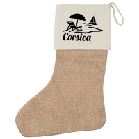 Weihnachtsstrumpf Corsica Frankreich Beige
