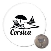 Magnet Corsica Frankreich 59mm K&uuml;hlschrankmagnet