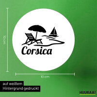 Aufkleber Corsica Frankreich 10cm Sticker
