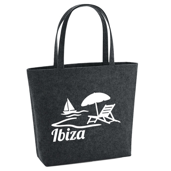 Filzshopper Ibiza Spanien 22 Liter Filztasche