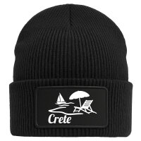 Beanie Crete Griechenland Black Mütze