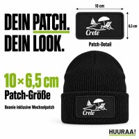 Beanie mit Patch Crete Griechenland Black