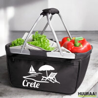 Einkaufskorb faltbar Crete Griechenland 20 Liter...