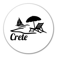 Aufkleber Crete Griechenland 10cm Sticker