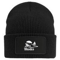 Beanie Rhodes Griechenland Black Mütze