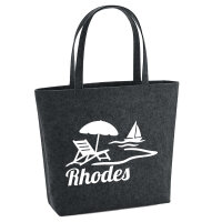 Filzshopper Rhodes Griechenland 22 Liter Filztasche
