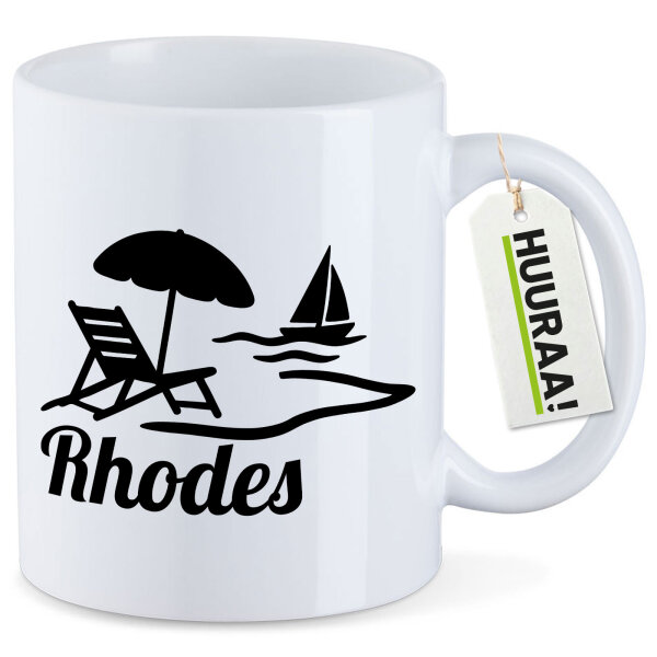 Kaffeetasse Rhodes Griechenland 330ml