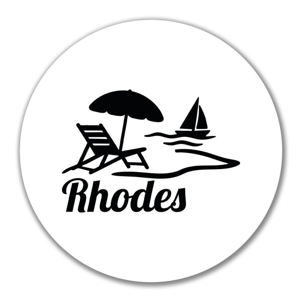 Aufkleber Rhodes Griechenland 10cm Sticker