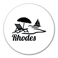 Aufkleber Rhodes Griechenland 10cm Sticker