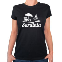Damen T-Shirt Sardinia Italien Größe XS-XXL