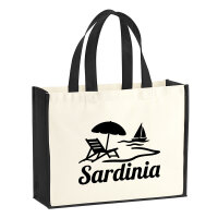Jutetasche Sardinia Italien 21 Liter Black