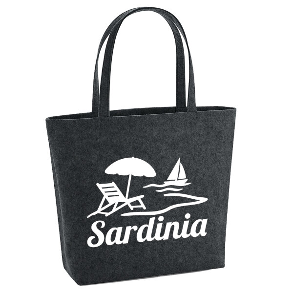 Filzshopper Sardinia Italien 22 Liter Filztasche